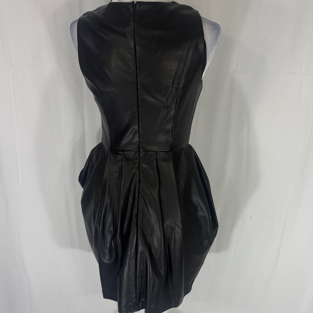 One33 Social Faux Leather Mini Dress Sz 4 Nwt — image 7 of 8